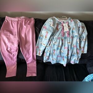Kids matching  Set - Pink and Blue Unicorn Design